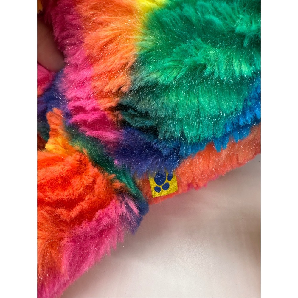 Build a Bear Workshop Rainbow Tie Dye Teddy Bear Plush Stuffed Animal Toy - Picture 4 of 6
